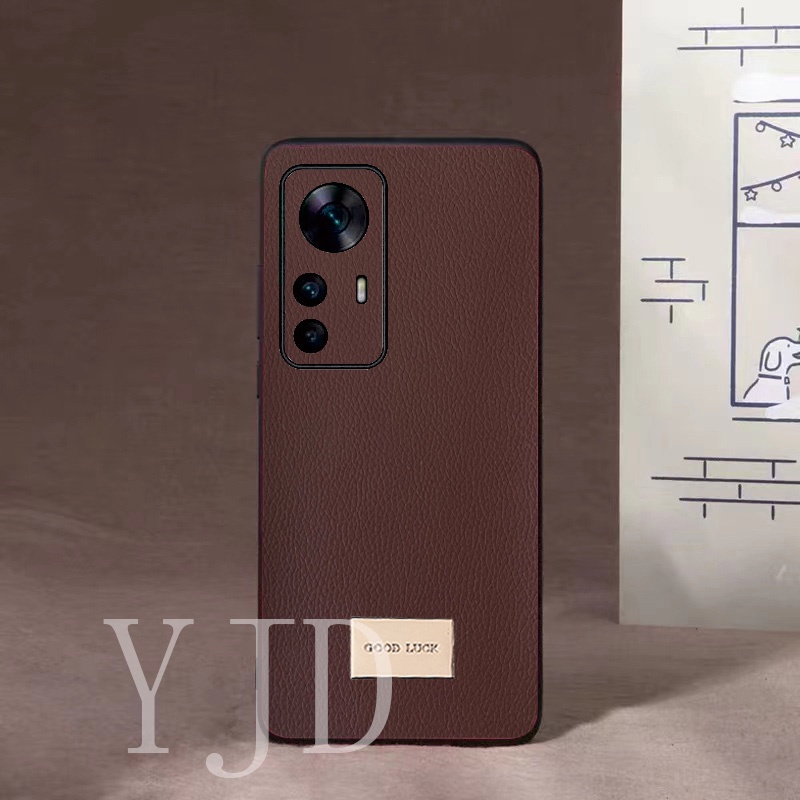 Ốp Điện Thoại Da Pu Siêu Mỏng Màu Trơn Chống Sốc Cho Xiaomi 12T K50 Ultra