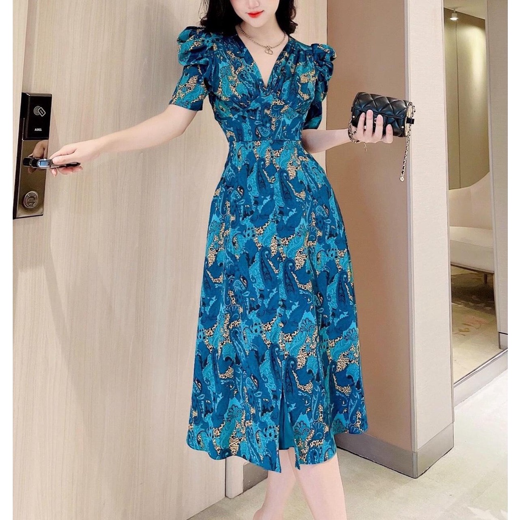 Đầm Lụa Xanh Z.a.n.e