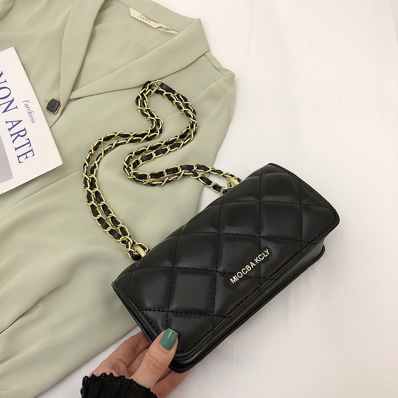 Túi Xách Đeo Vai Phối Dây Xích Thời Trang Cao Cấp Dành Cho Nữ