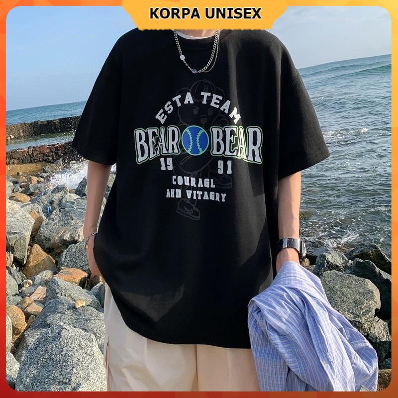 [ IN NỔI ] Áo thun tay lỡ form rộng thêu BEAT BEAR b - phông ulzzang oversize unisex nam nữ