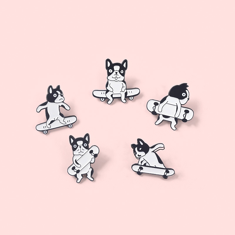 Ghim Cài Ba Lô Tráng Men Họa Tiết Cún Cưng 30 Kiểu Dùng Làm Quà Tặng Cho Bạn Bè