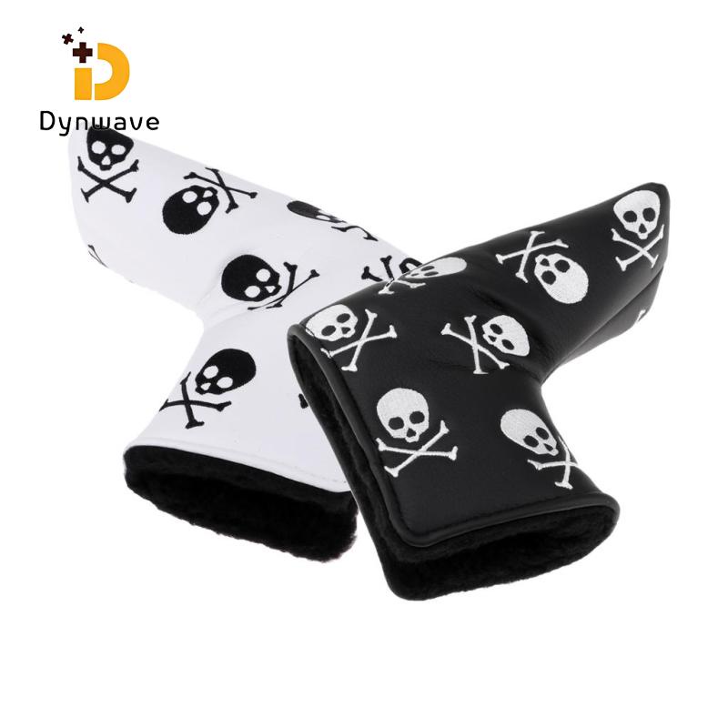 PU Leather Mallet Blade Golf Putter Head Cover Skull Club Head Covers Đóng với Velcro Putt Covers Phụ kiện