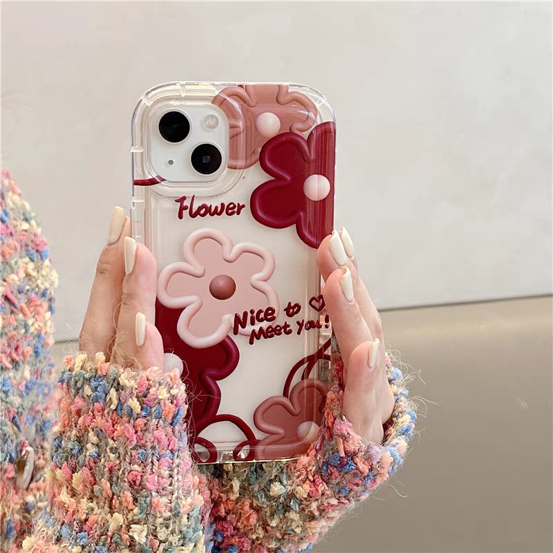 Ốp Điện Thoại Dẻo Trong Suốt Họa Tiết Hoa Cho iPhone 14 Plus 11 12 13 14 Pro MAX 6 6S 7 8 Plus SE 2022 XR X XS MAX