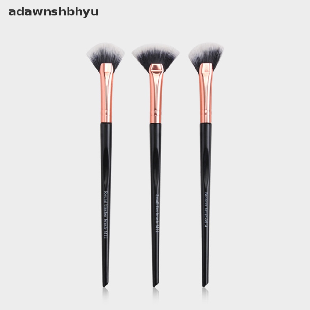 Set 3 Cọ Trang Điểm Phấn Mắt Mềm Mượt Thiết Kế Hình Quạt Nhỏ Gọn Tiện Dụng VN