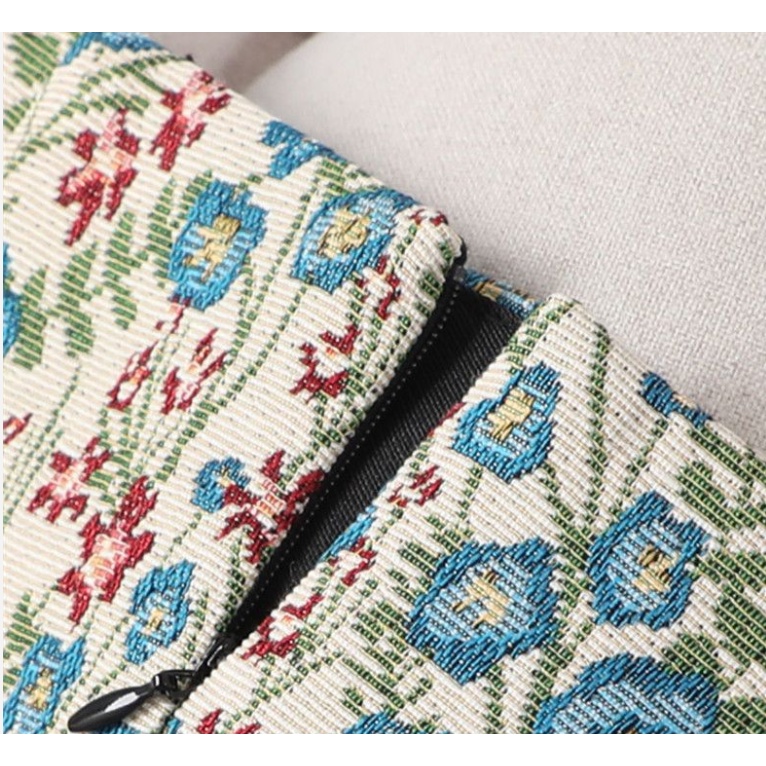 Chân Váy Chữ A Lưng Cao In Họa Tiết Đơn Giản Thời Trang Cho Nữ