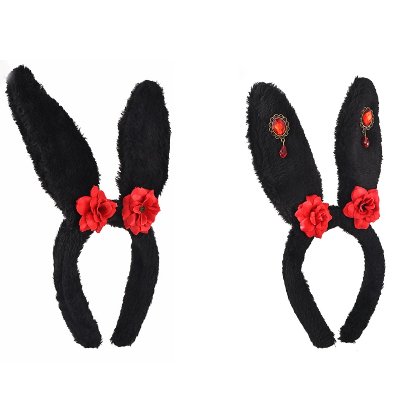 Flgo Băng Đô Cài Tóc Hình Tai Thỏ Dễ Thương Siêu Bền Tiện Dụng Cho Nữ