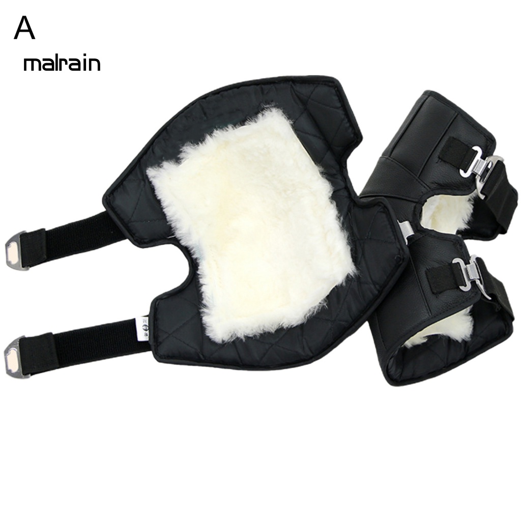 1 Cặp Đệm Bảo Vệ Đầu Gối Giữ Ấm Chống Gió Có Thể Điều Chỉnh Dùng Khi Lái Xe Máy