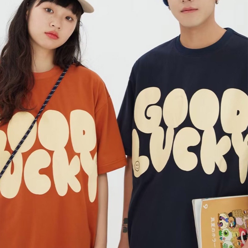 Áo Thun Tay Ngắn Dáng Rộng Phong Cách Đường Phố Mỹ Thời Trang Mùa Hè Cho Cặp Đôi