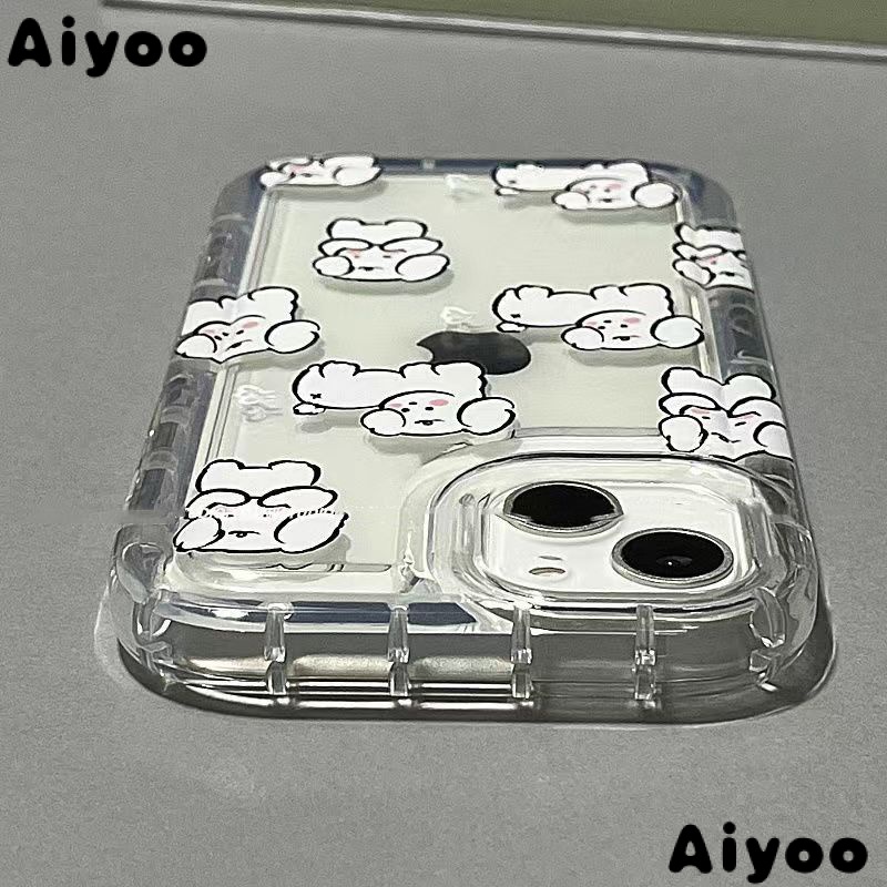 ✅Ốp Điện Thoại Cao Su Mềm Chống Sốc Hình Cún Hoạt Hình Cho iPhone 14promax 13 11 12 14Inch L2DO