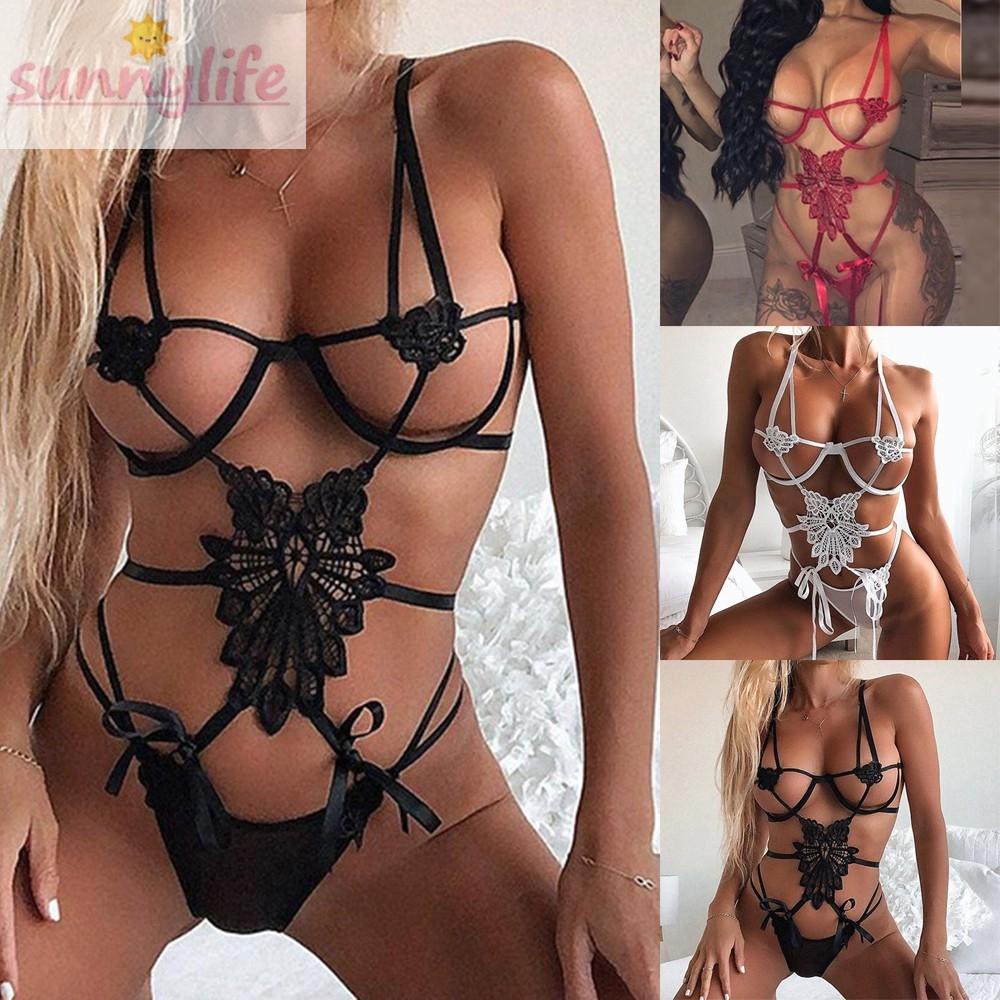 Bộ Đồ Lót Ren Ba Mảnh Gợi Cảm Thời Trang Mới