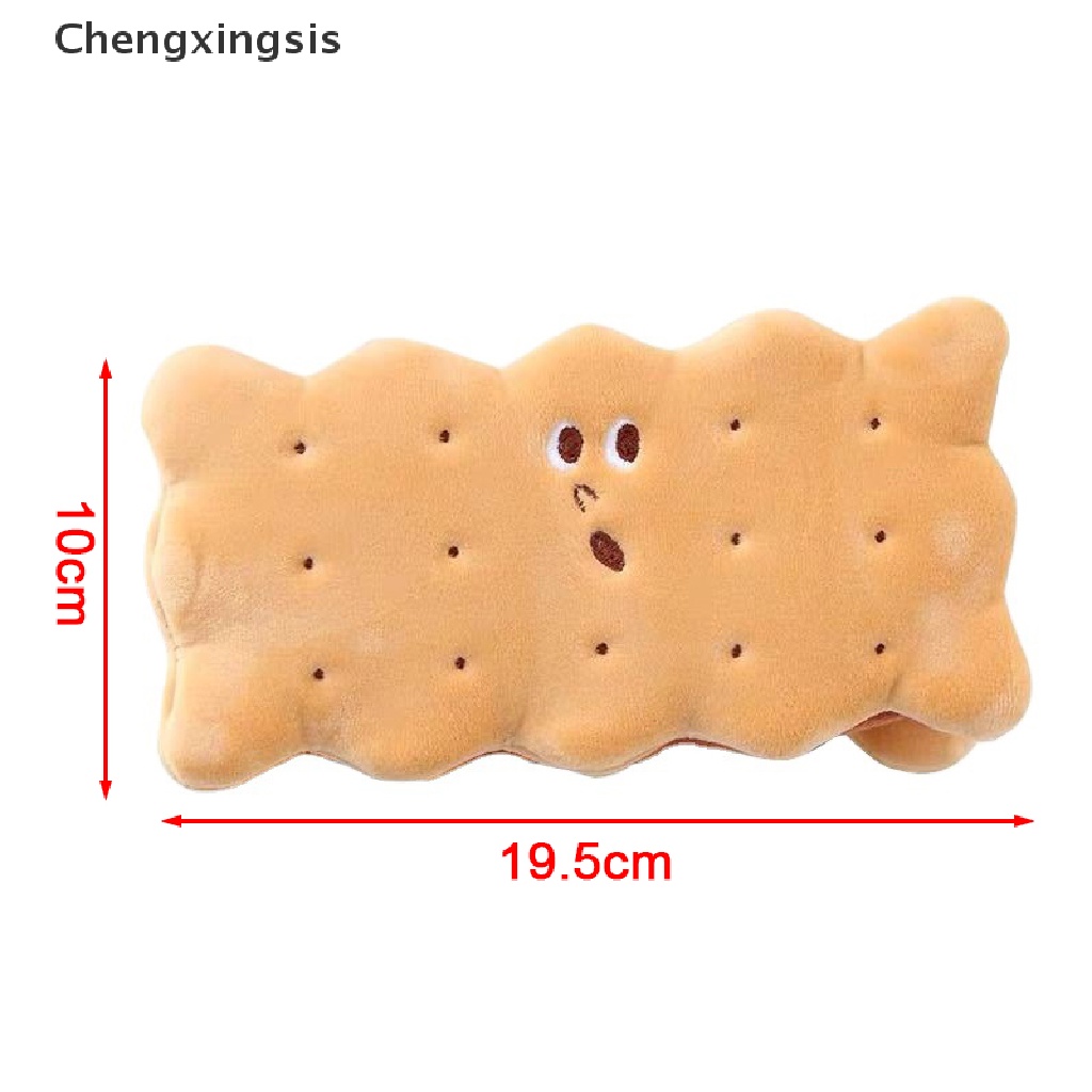 1x Túi Đựng Bút Hình Bánh Quy Bằng Lông Nhung Sức Chứa Lớn