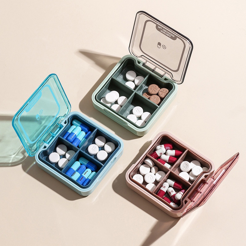 Hộp Đựng Thuốc mini Chống Ẩm Ba Ngày Một Tuần Mang Đi Tiện Dụng