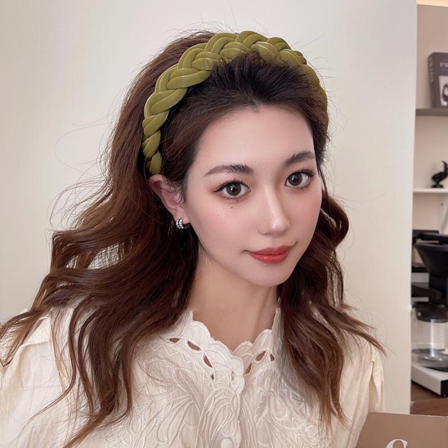 Băng Đô Cài Tóc Bằng Da Mỏng Kiểu Hàn Quốc Dễ Thương Cho Bạn Gái