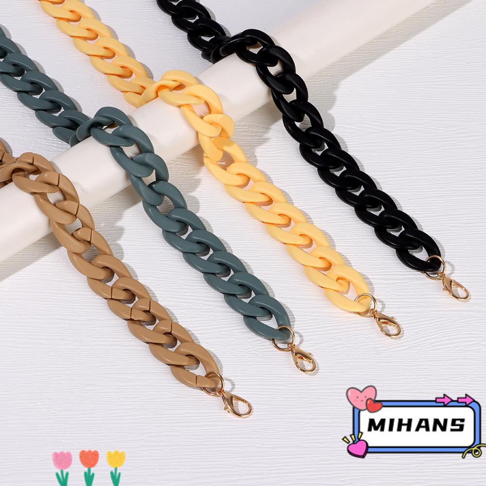 Dây xích thay thế gắn túi đeo chéo làm bằng acrylic nhựa resin tùy chọn màu sắc[