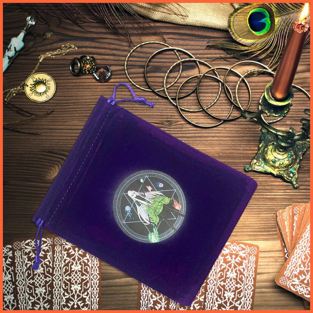 Túi Dây Rút Đựng Bài Tarot Chất Liệu Nhung Mềm Mại