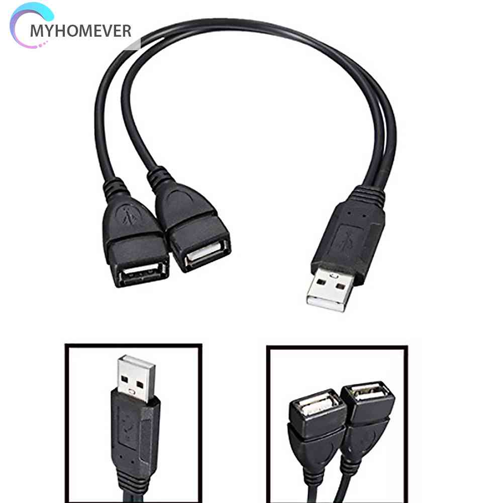 Dây Cáp Nối Dài 30cm USB2.0 Male Sang Dual USB Female