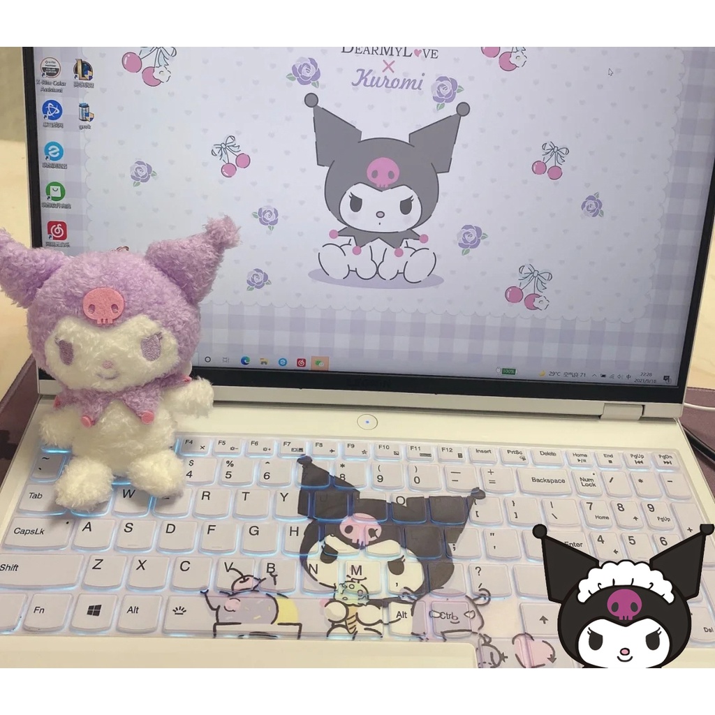 SANRIO Bàn Phím Silicon In Hình Kuromi Đáng Yêu Cho 2021 2022 HP EliteBook 840 G7 G8 14 Inch HP EliteBook 845 G8 G7 14 Inch