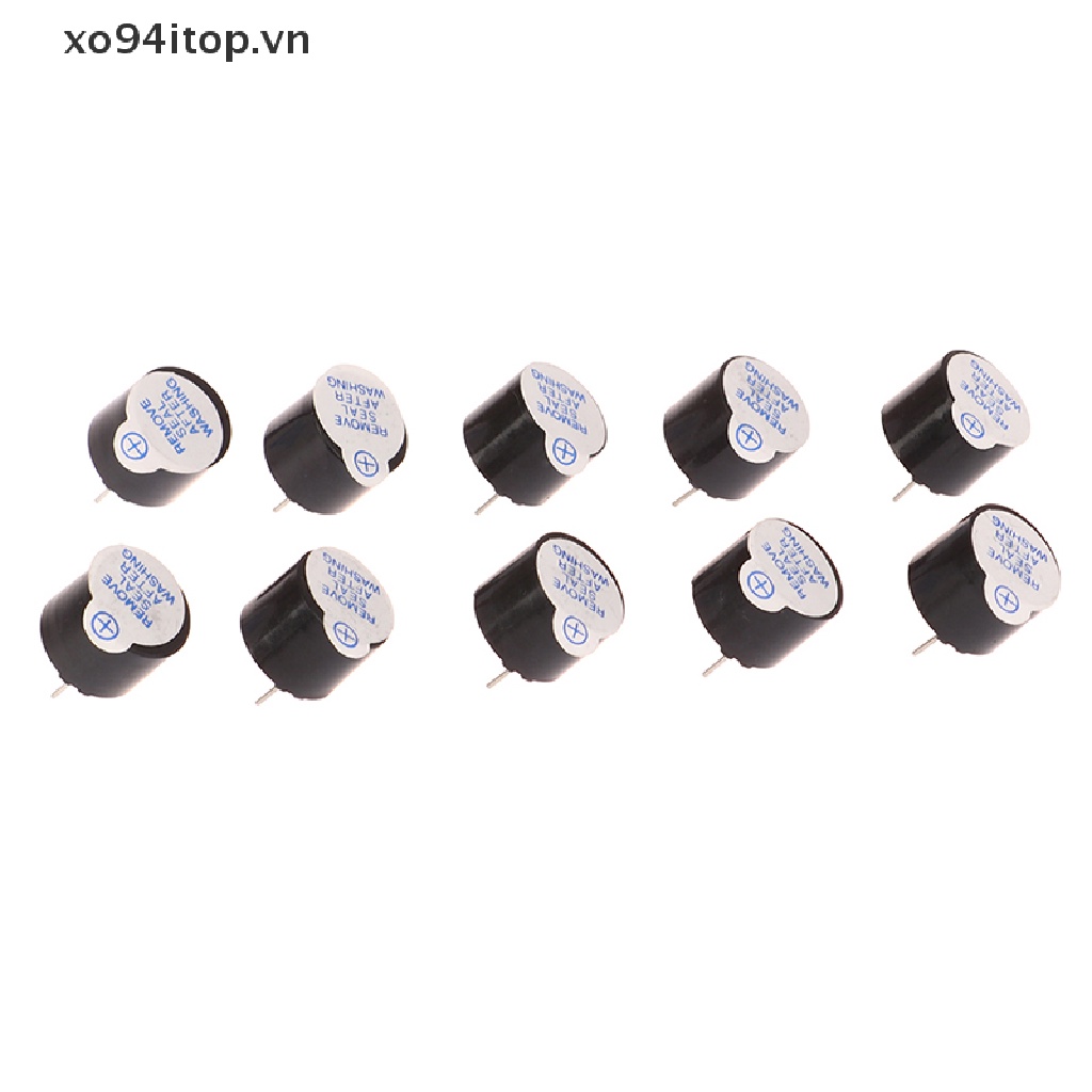 XOITOP 10PCS Active Buzzer 5V Magnetic Long Conous Beep Tone 12095 Mini Plug Speaker VN