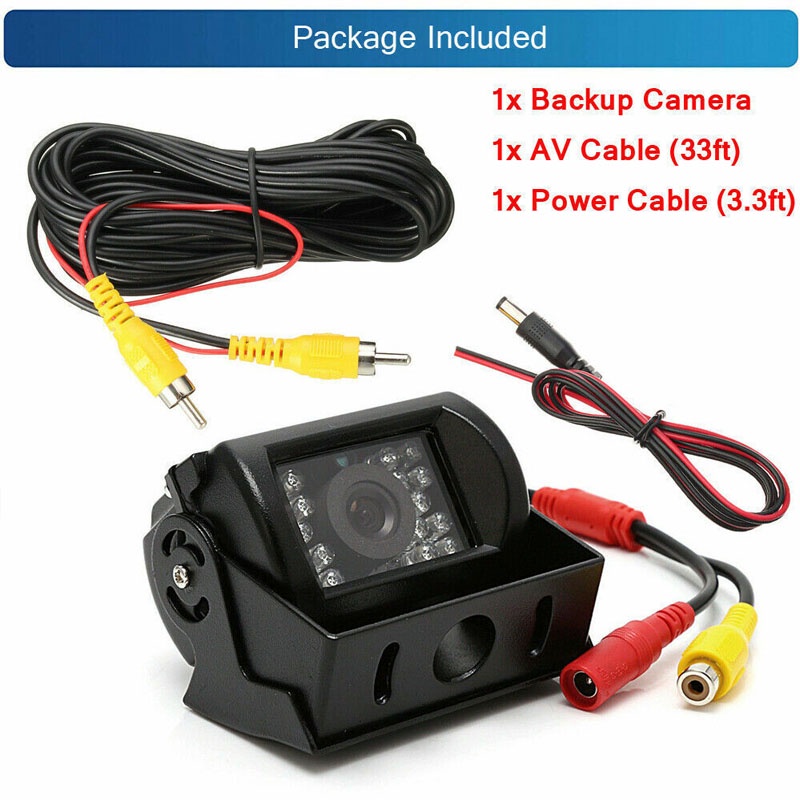 Camera Lùi Xe 18 Bóng Led 24V CCD Chống Thấm Nước Cho Xe Buýt / Xe Tải