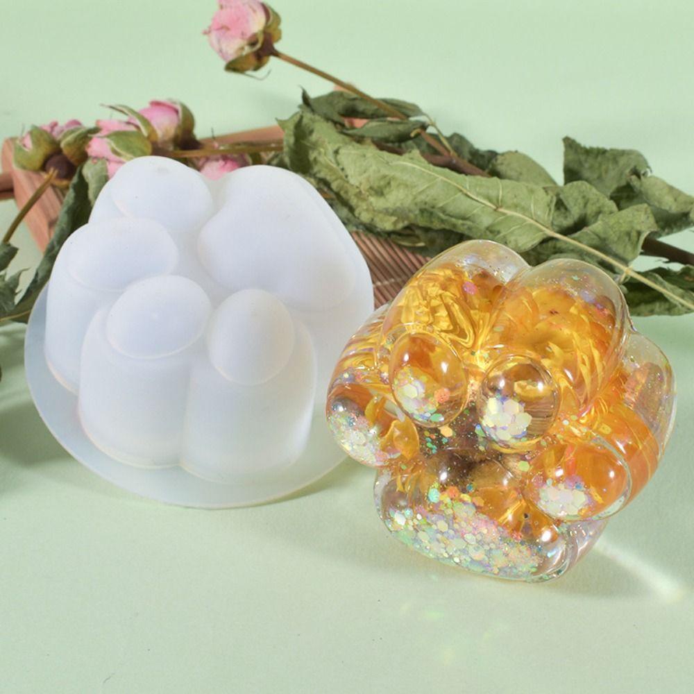 Khuôn Silicon Làm Nến Thơm Hình Móng Vuốt Mèo Dễ Thương