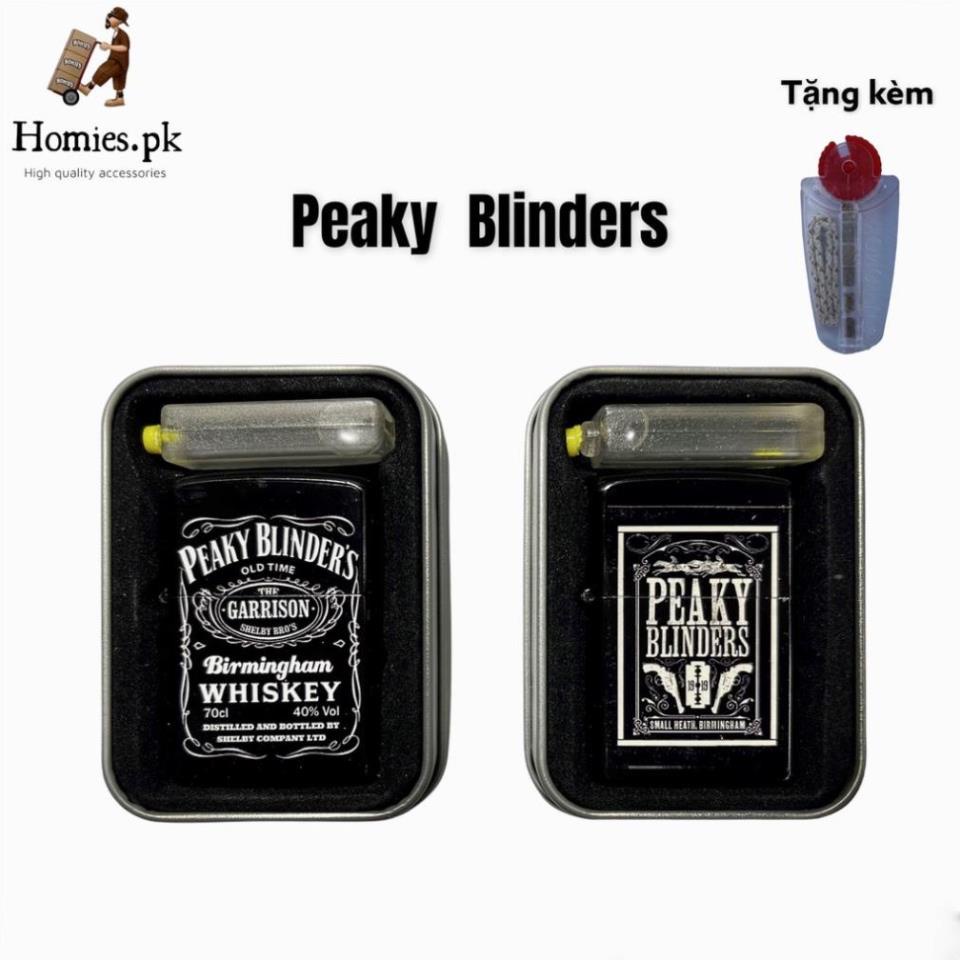Combo Vỏ Zịppo Kim Loại hình PeakyBlinders, đẹp độc lạ, bền bỉ, thiết kế bởi Homies.pk