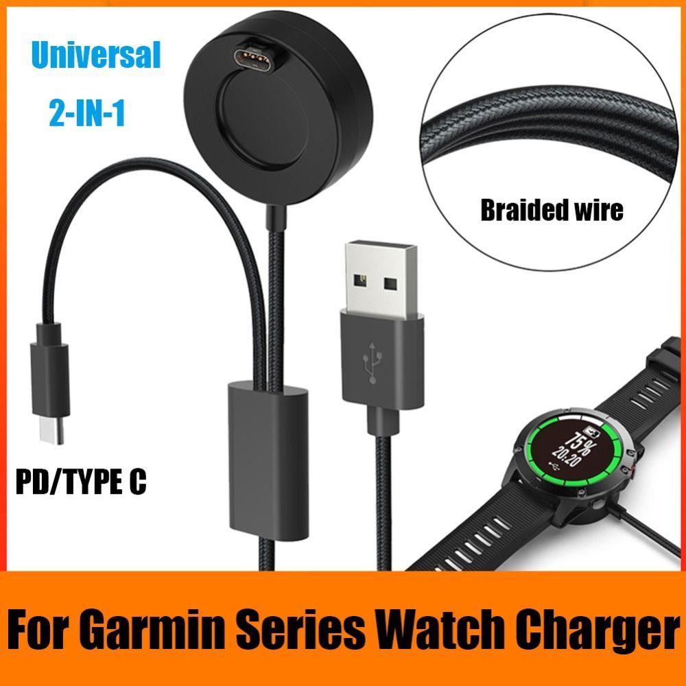 JONYE Dây Cáp Sạc Nylon Bện Cho Đồng Hồ Garmin 7 6 5 Venu 2