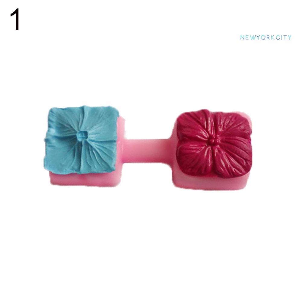 Khuôn Làm Bánh / Kẹo / Sô Cô La / Kẹo Ngọt 2 Ngăn Hình Hoa Lá /