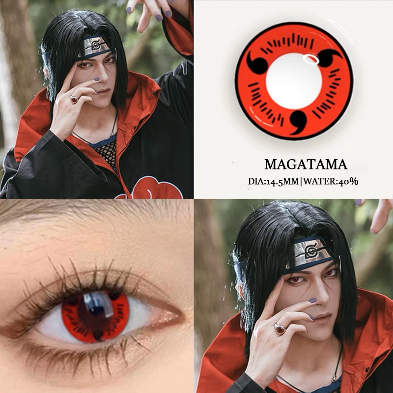 Cặp kính áp tròng EYESHARE 14.5mm hóa trang nhân vật hoạt hình Naruto
