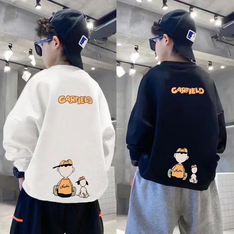 Áo Sweater Cổ Tròn Thời Trang Mùa Xuân 2023 Dành Cho Bé Trai