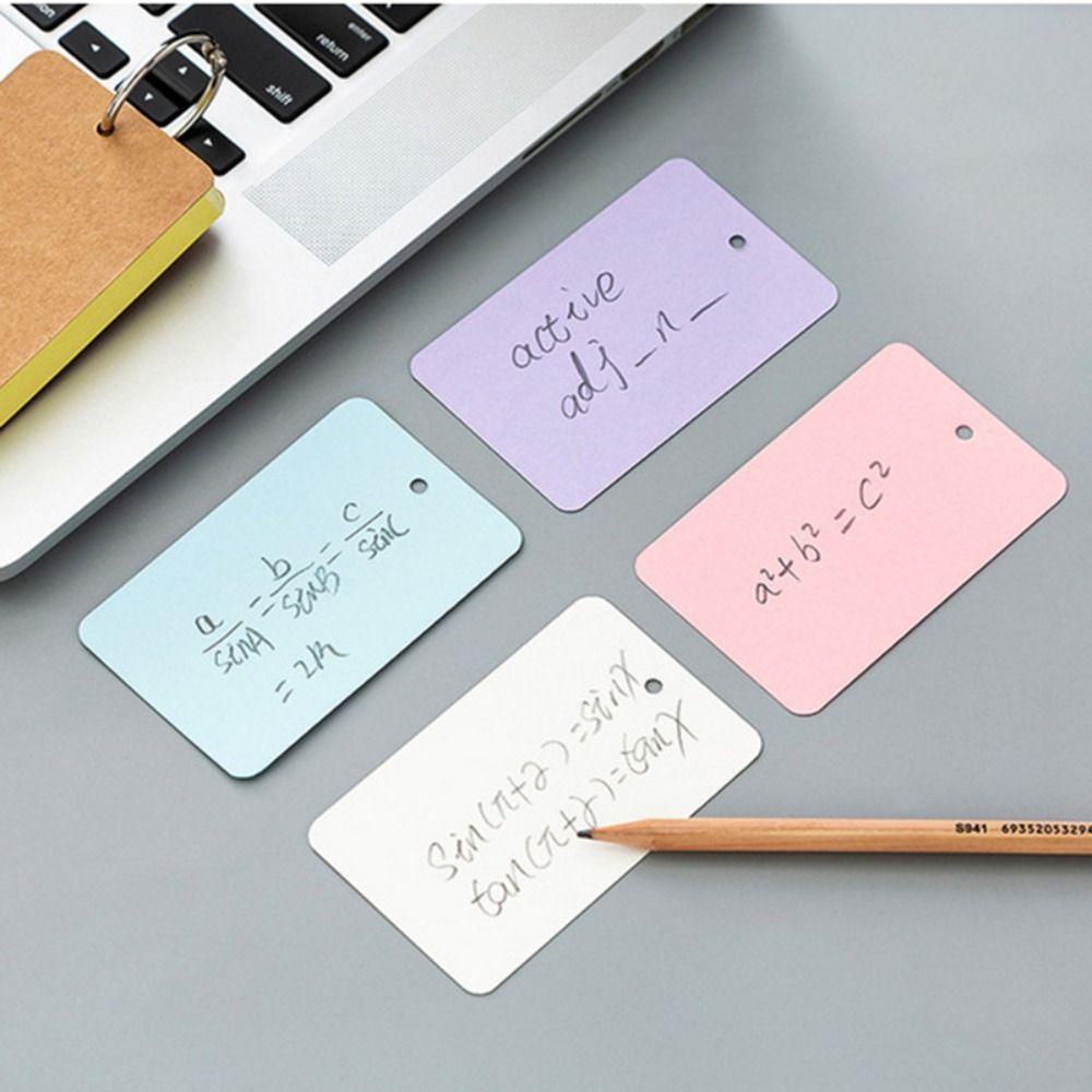 LAKAMIER Sổ Tay Ghi Chú Mini Dạng Rời Có Vòng Kim Loại