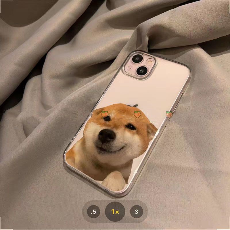 ✅Ốp Điện Thoại Silicon Mềm Màu Trong Suốt Hình Chú Chó Shiba Dễ Thương Cho iPhone 13 14 12promax xs 7Pin 11