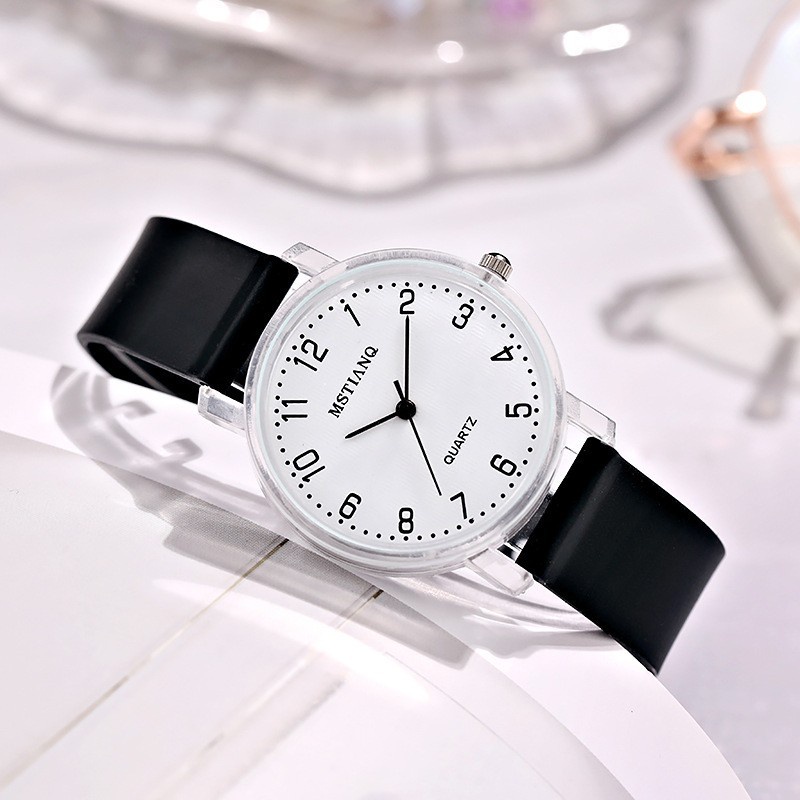 Đồng Hồ Quartz Dây Da Siêu Mỏng Mới