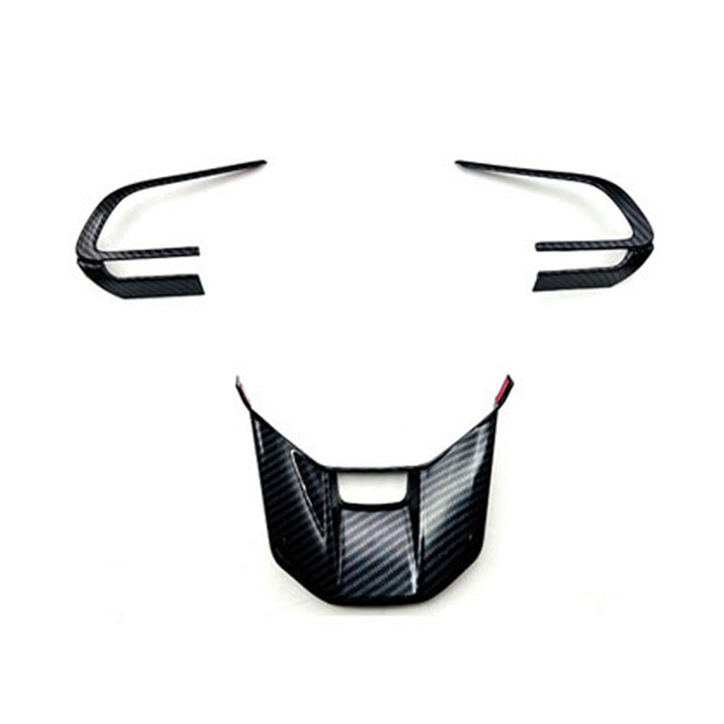 Set 3 Viền Trang Trí Vô Lăng Xe Hơi Toyota Veloz Avanza / Perodua Alza 2022 2023 Bằng Sợi Carbon