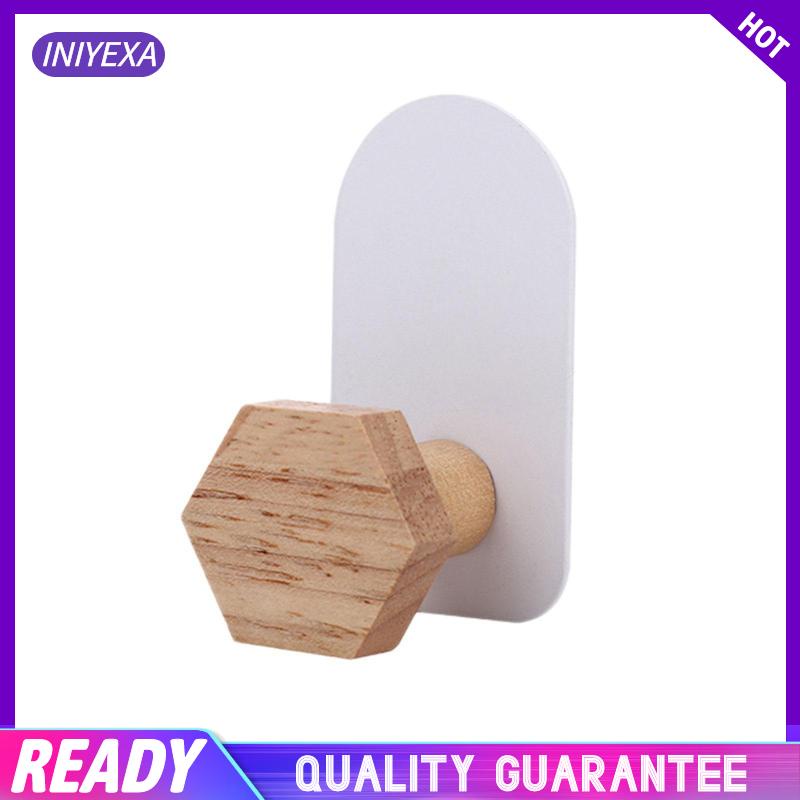 Set 6 Móc Gỗ Treo Áo Khoác Khăn Tắm Trang Trí Phòng Khách