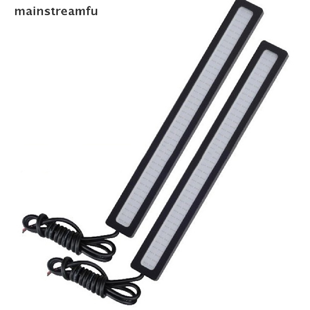 Đèn LED COB Siêu Sáng Chống Thấm Nước DC 12V 17CM Màu Xanh Dương Cho Xe Hơi [Mainnstreamfu]