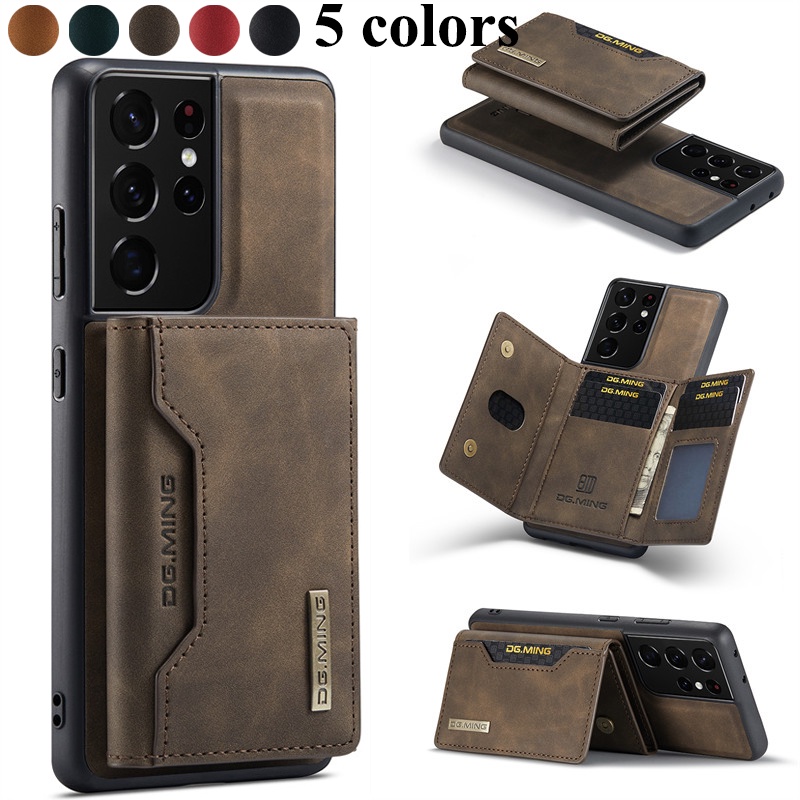 Bao Da Điện Thoại Nắp Lật Từ Tính Cho Samsung S23 S22 Ultra S20 Plus S21 FE Note 20 Galaxy Coque Hoesje