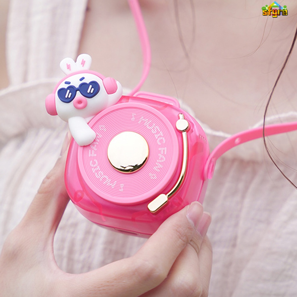 Quạt Mini Đeo Cổ Dây Chuyền Thú Cưng Siêu Dễ Thương tiện dụng cầm tay cho mùa hè