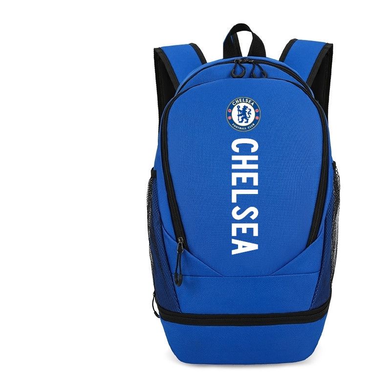 ●☍▤Champions League Real Madrid Chelsea ba lô đào tạo bóng đá túi máy tính học sinh nhóm mua logo tùy chỉnh
