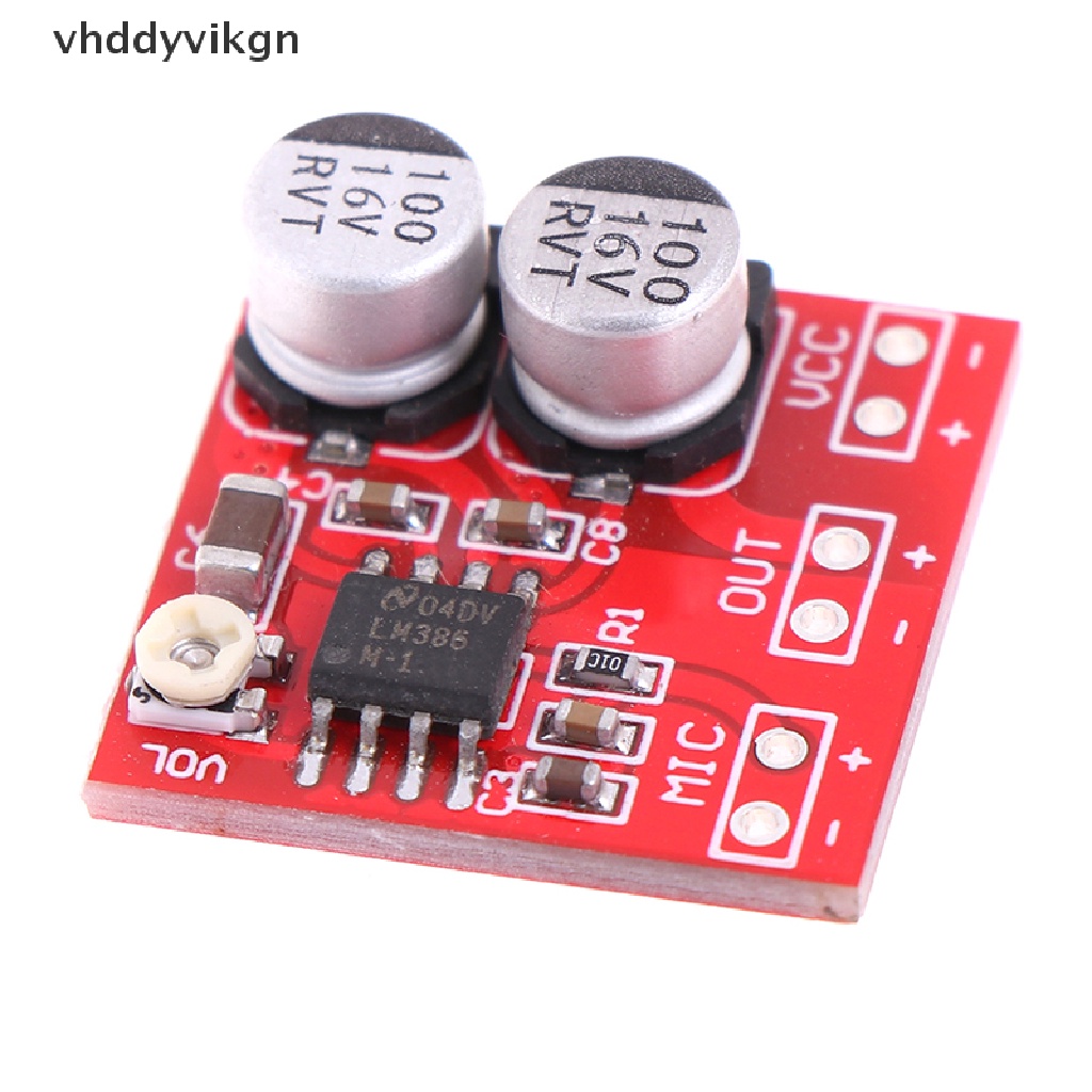 Bảng Mạch Khuếch Đại Âm Thanh Micro VHDD DC 5V-12V LM386 200 Lần