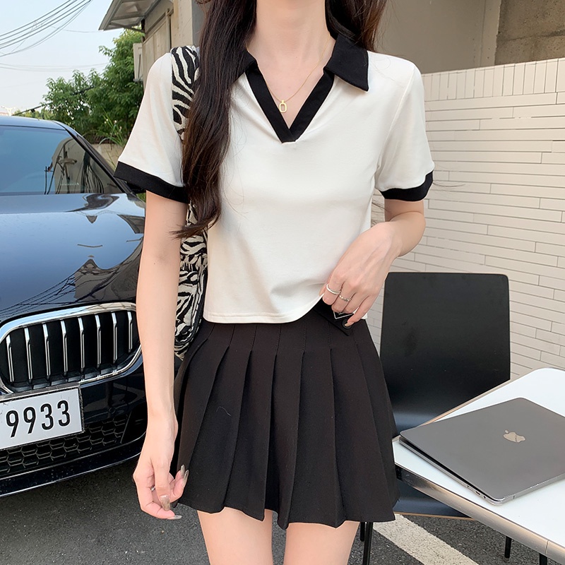 NRVP Áo Thun Tay Ngắn Dáng Ôm In Họa Tiết Độc Đáo Thời Trang Đường Phố Hàn Quốc Cho Nữ