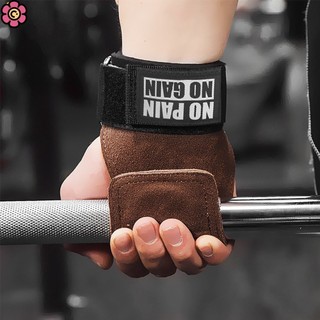 Cowhide Gym Gloves Grips Anti-Skid Weight Power Belt Lifting Pads Deadlift Belt Workout Crossfit Fitness Gloves Palm Protection SJHY0303 CRD