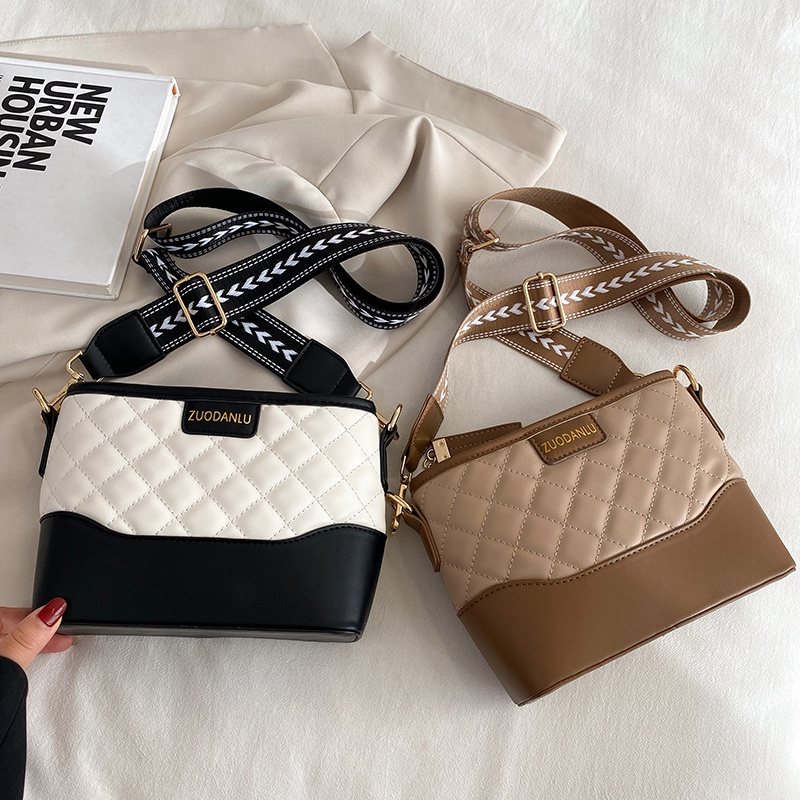 Ielgy Túi Xách Dây Xích Đeo Vai Đa Chức Năng Họa Tiết Hình Thoi Cho Nữ