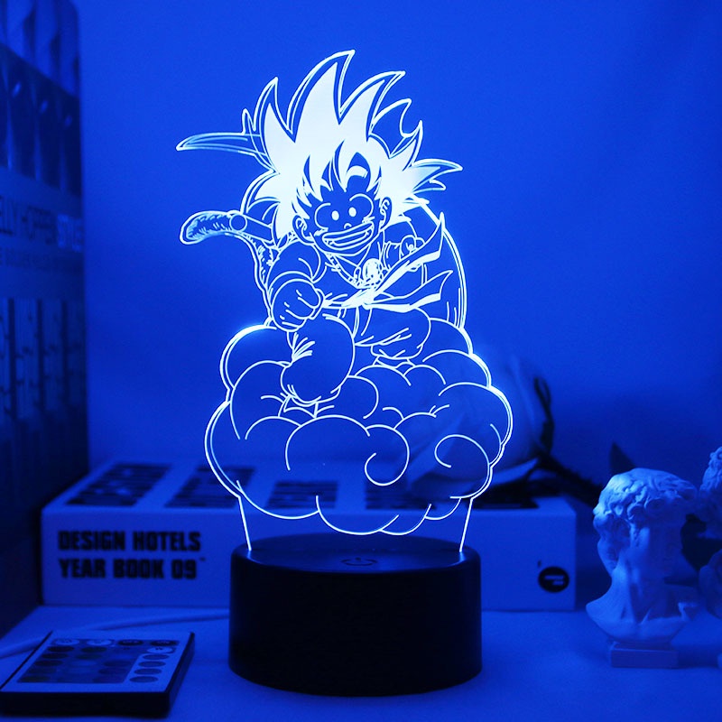 Đèn Ngủ Bóng LED Điều Khiển Từ Xa Hình Son Goku Trong Phim Bảy Viên Ngọc Rồng
