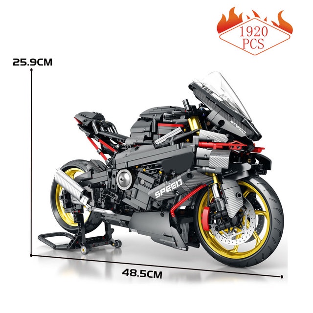 Đồ chơi Lắp ráp Mô hình Xe Máy Bwm S1000Rr Technic 1920 Pcs