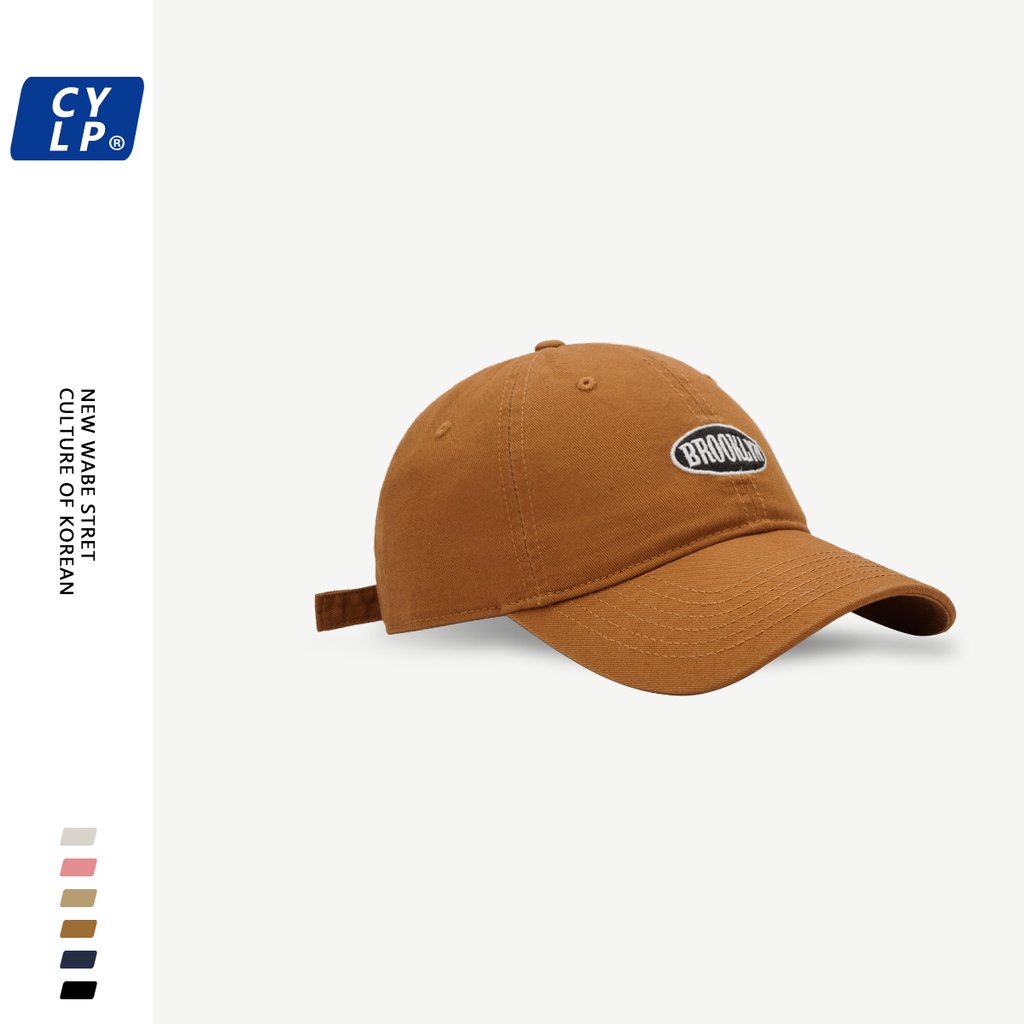 Mũ Lưỡi Trai Mềm Thêu Chữ Phong Cách Đường Phố Hàn Quốc Thời Trang Xuân Hè Cho Cặp Đôi