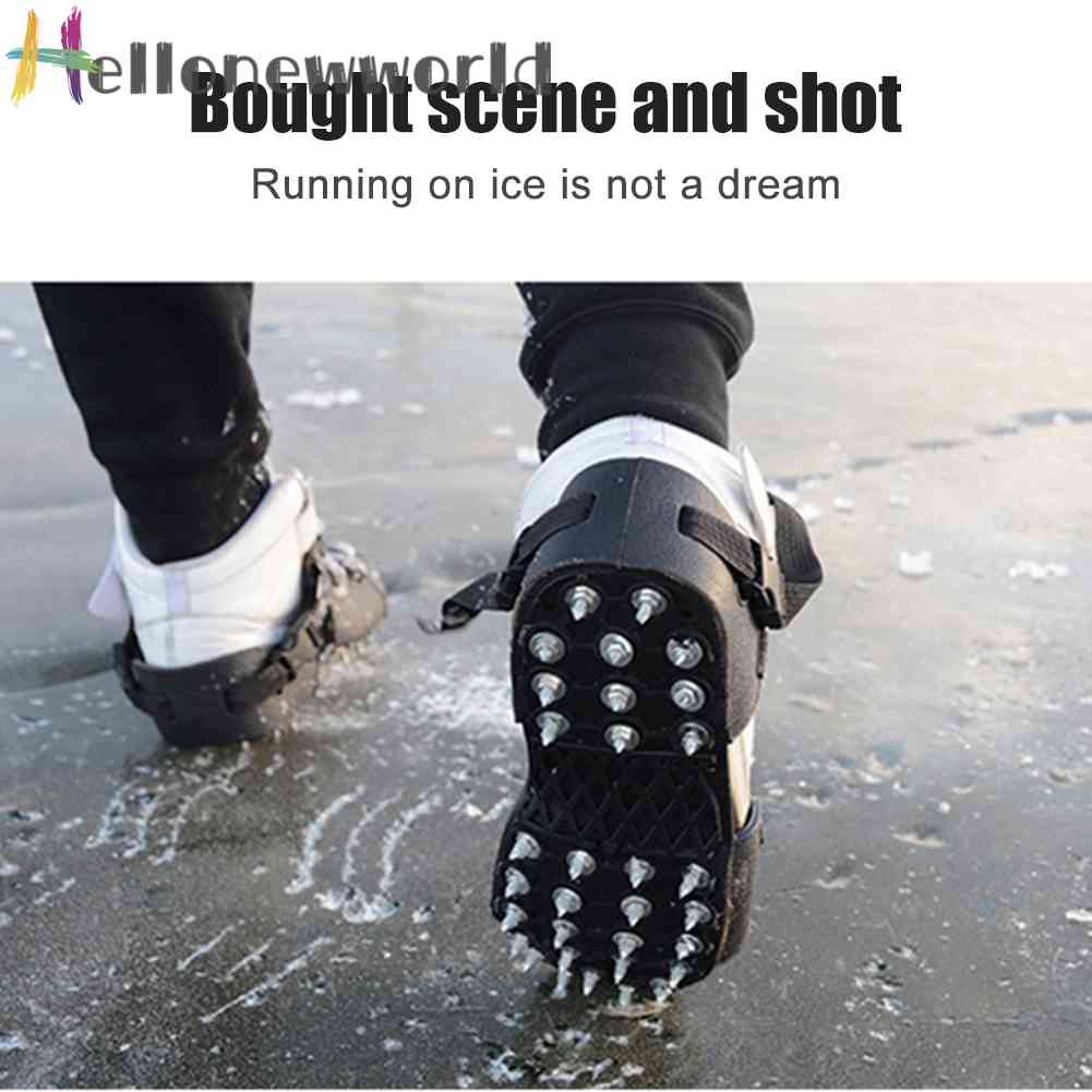 1 Cặp Kẹp Đế Giày 32 Đinh Tán Chống Trượt Tiện Dụng Cho Các Hoạt Động Ngoài Trời