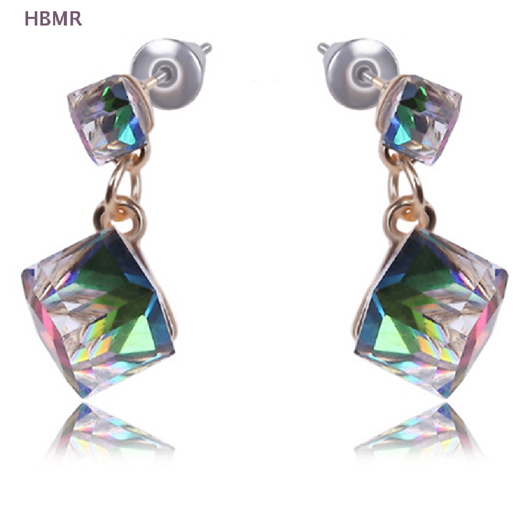 Khuyên Tai Đính Đá zircon Pha Lê Cho Cô Dâu