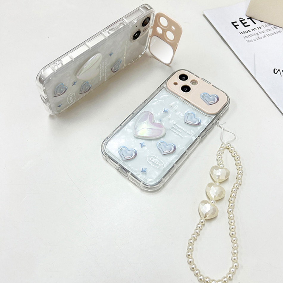 Ốp Điện Thoại Tráng Gương Hình Trái Tim Cho iPhone 11 12 13 14 Pro MAX Plus Mini 11Pro 6 S 7 8 Plus X XR XS MAX SE 2020