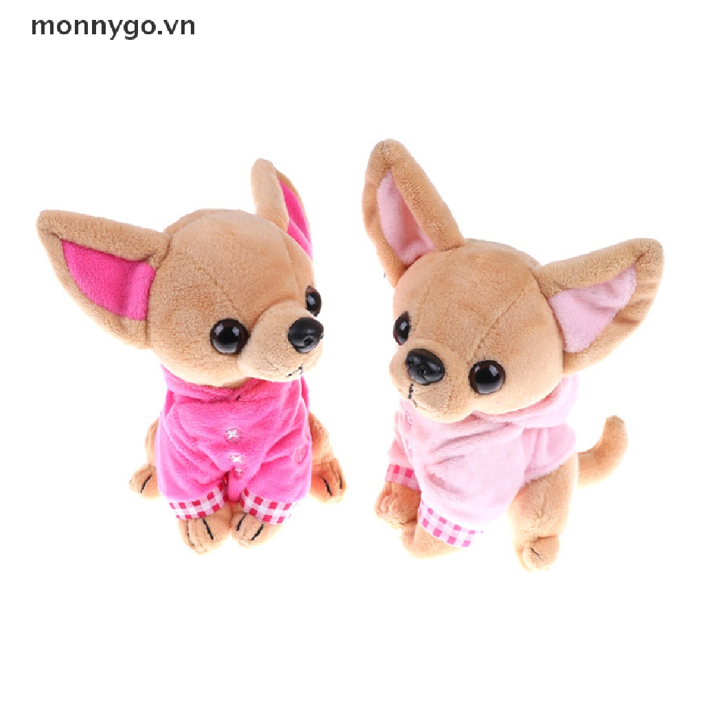 1 Chú Chó Chihuahua Nhồi Bông Mặc Áo Vest Nhỏ Xinh 17CM
