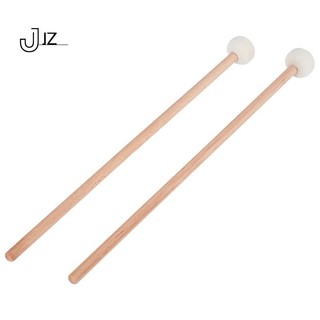 1 Pair Felt Mallets Drumsticks Drum Sticks with Wood Handle for Percussion Instrument Accessories